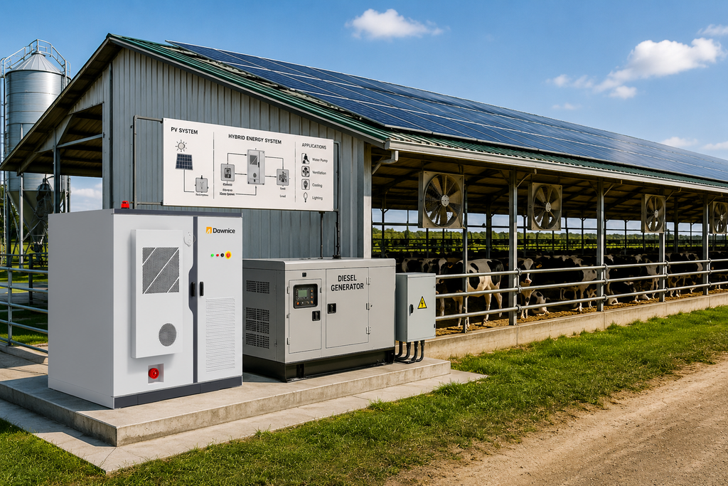 125 kW / 265 kWh PV-Diesel-Batteriespeicher Hybridlösung