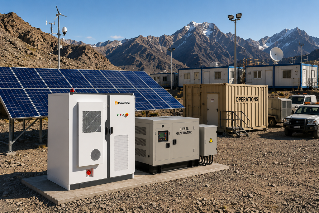 125 kW / 265 kWh PV-Diesel-Batteriespeicher Hybridlösung