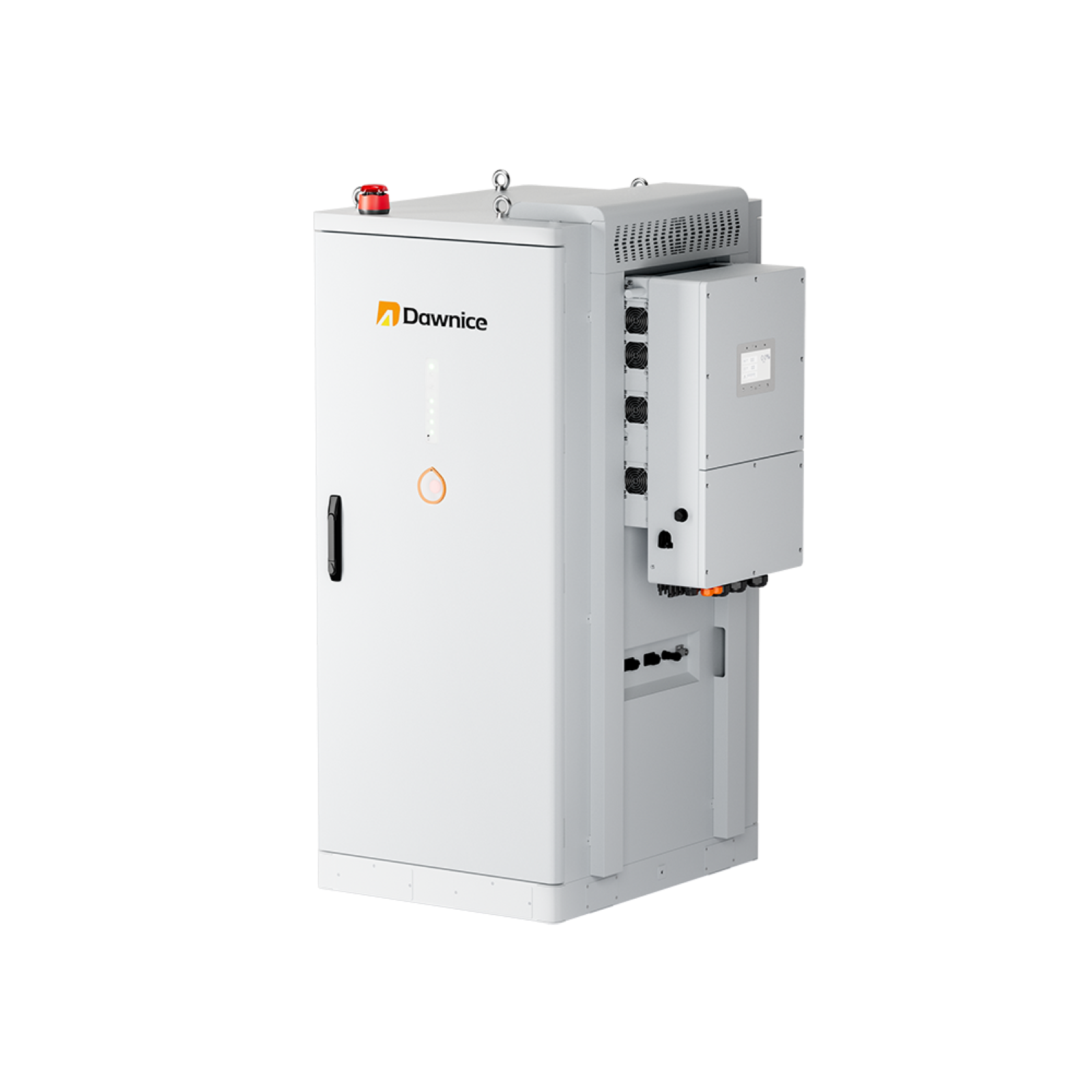 112-kWh-Outdoor-Energiespeicher von Dawnice auf transparentem Hintergrund
