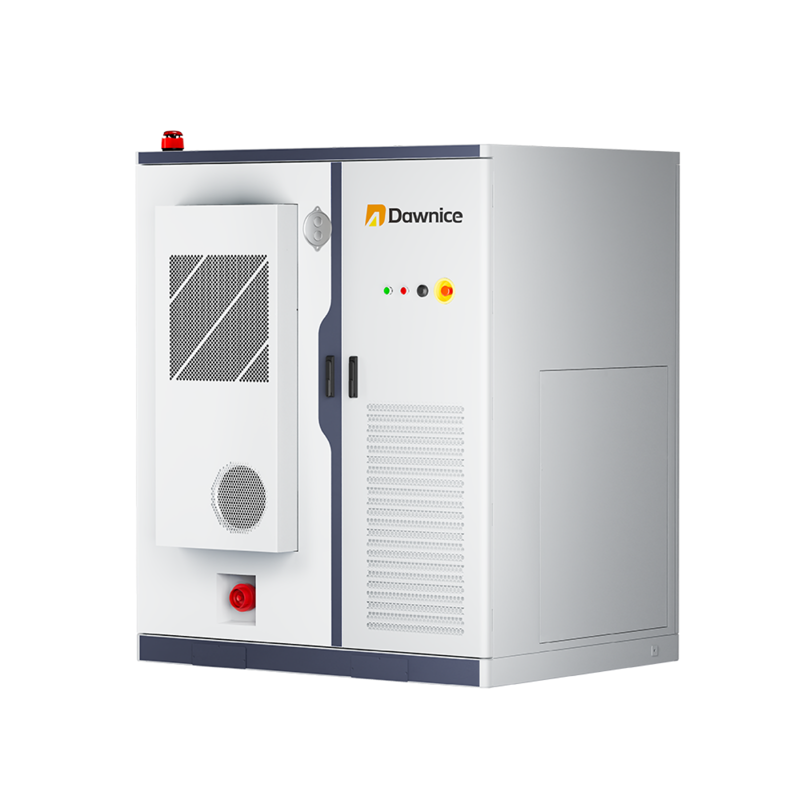 125-kW-265-kWh-PV-Diesel-Hybrid-Energiesystem von Dawnice auf transparentem Hintergrund